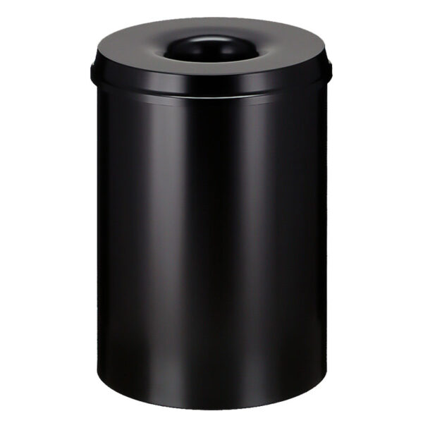 Vlamdovende papierbak 30 liter zwart - VB 103000