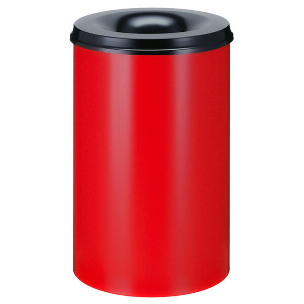 Vlamdovende papierbak 110 liter rood, zwart - VB 111000