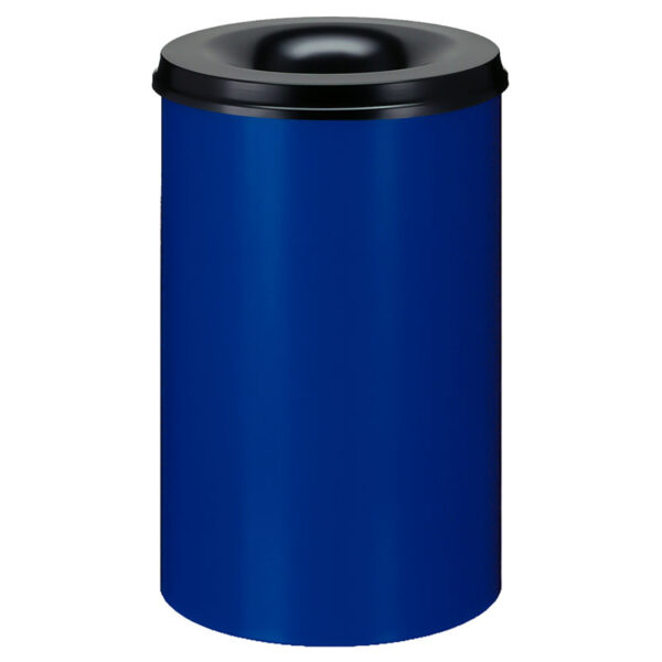 Vlamdovende papierbak 110 liter blauw, zwart - VB 111000