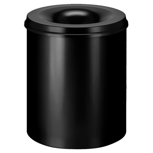 Vlamdovende papierbak 80 liter zwart - VB 108000