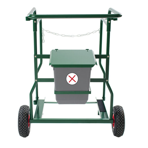 Containerkar voor 1x 240 liter container (zonder accessoires) groen - VB 950000 - Afbeelding 3