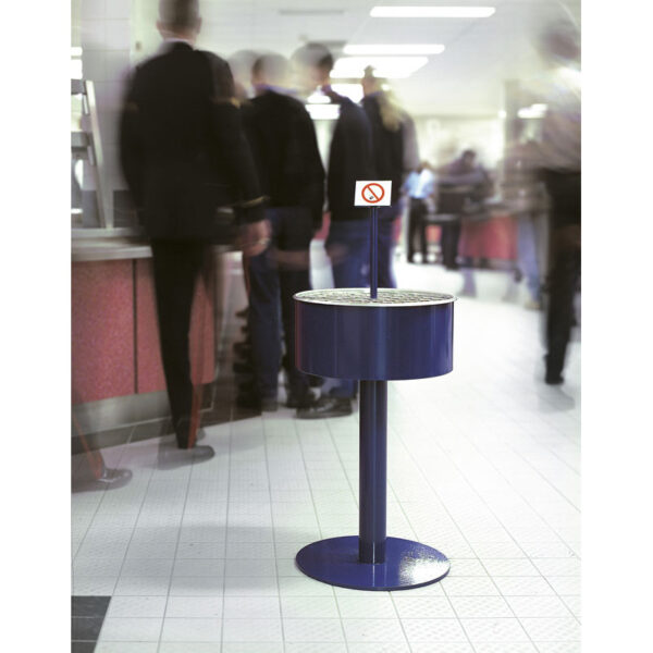 Zandasbak op voet blauw - VB 150390 - Afbeelding 2