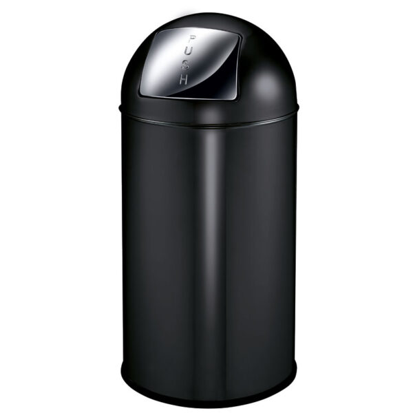 Pushcan 40 liter mat zwart - VB 404550