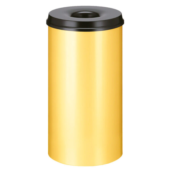 Vlamdovende papierbak 50 liter geel, zwart - VB 105000