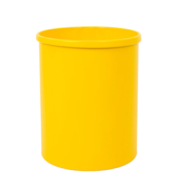 Ronde papierbak 15 liter geel - VB 100100