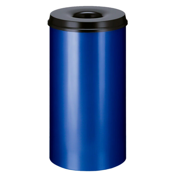 Vlamdovende papierbak 50 liter blauw, zwart - VB 105000