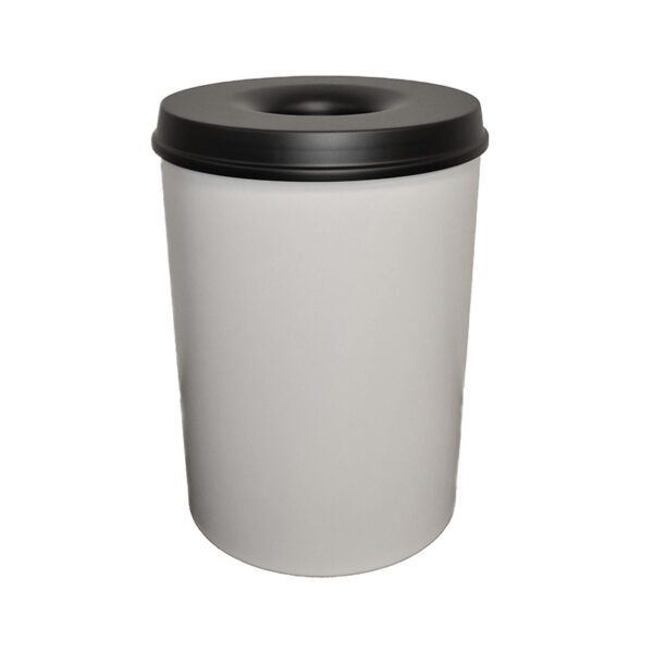 Vlamdovende papierbak 30 liter grijs, zwart - VB 103000