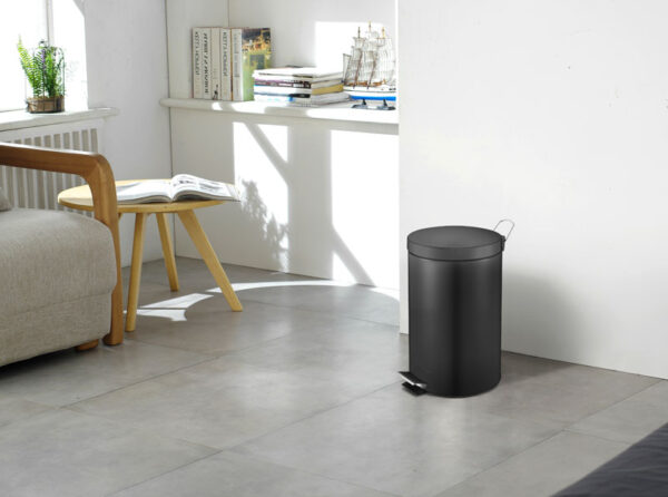 Pedaalemmer 12 liter zwart - VB 222212 - Afbeelding 4