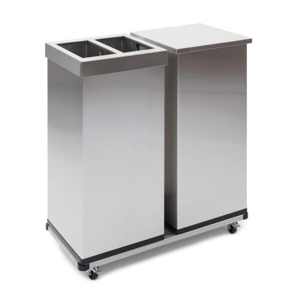 Carro-Lift Recycling 2x52,5 liter mat RVS - VB 018543 - Afbeelding 4