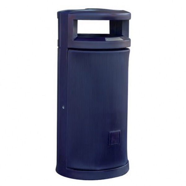 Buitenbak met afdak 120 liter blauw - VB 200120