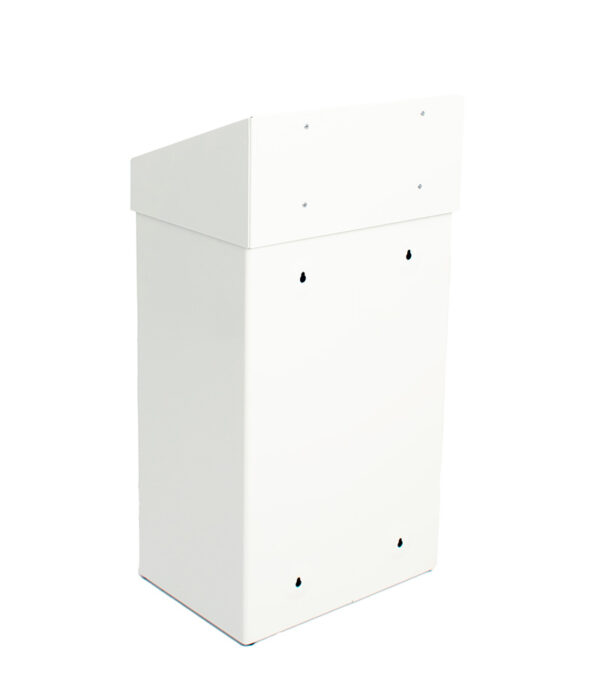 Afvalbak met pushklep 18 liter wit - VB 731024 - Afbeelding 2