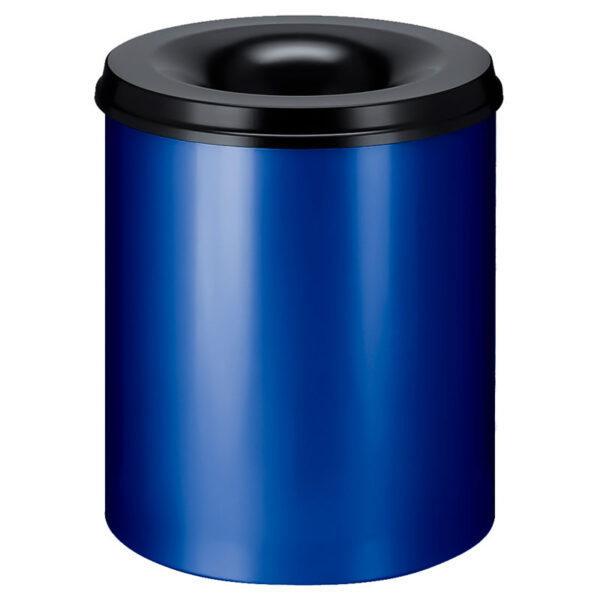 Vlamdovende papierbak 80 liter blauw, zwart - VB 108000
