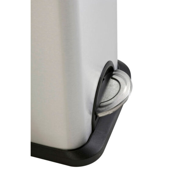 Rechthoekige pedaalemmer 15 liter mat RVS - VB 947603 - Afbeelding 2