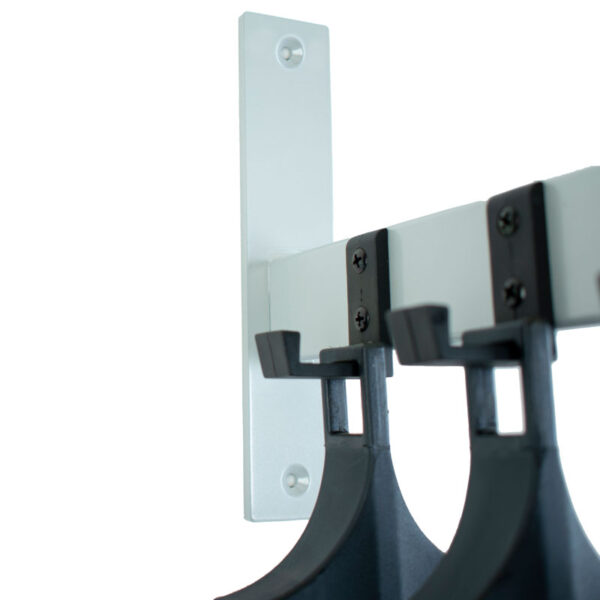 Wandgarderobe HIQ 3 hangers zwart, aluminiumgrijs - VB 034246 - Afbeelding 2