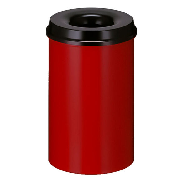 Vlamdovende papierbak 20 liter rood, zwart - VB 102500