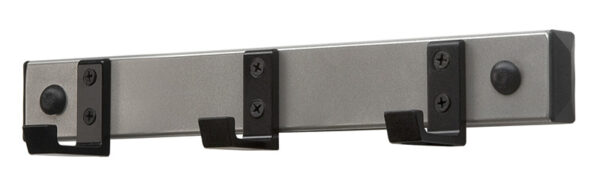 Wandgarderobe HIQ 3 haken zwart, aluminiumgrijs - VB 034956