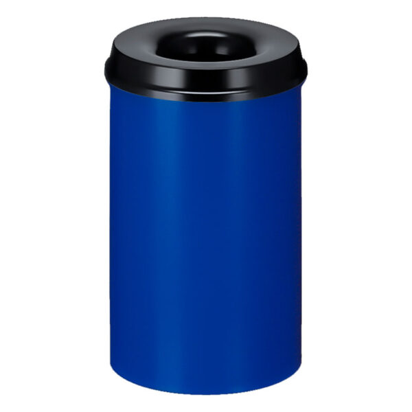 Vlamdovende papierbak 20 liter blauw, zwart - VB 102500
