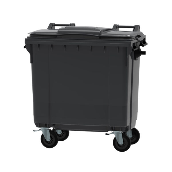Container 770 liter vlak deksel grijs - VB 770900