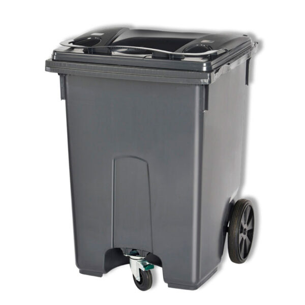 Mini-container 360 liter 3-wiel grijs - VB 400400