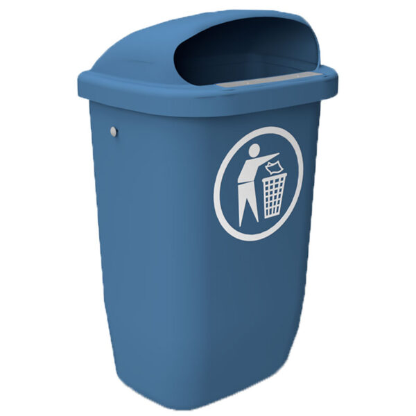 Afvalbak DIN-PK 50 liter blauw - VB 049806