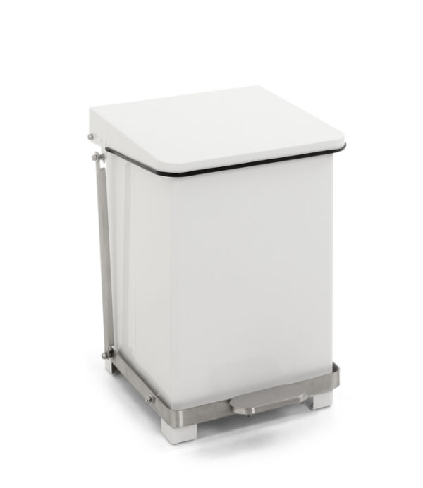 Industriële pedaalemmer 27 liter wit - VB 058099
