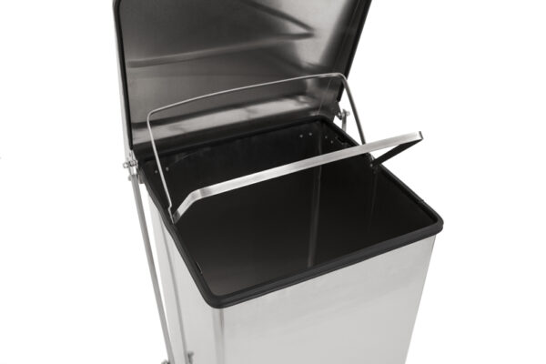 Industriële pedaalemmer 45 liter mat RVS - VB 058105 - Afbeelding 2