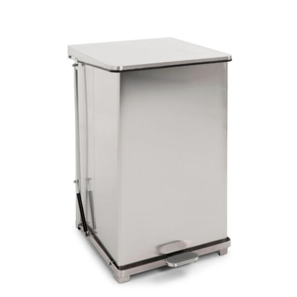 Industriële pedaalemmer 152 liter mat RVS - VB 058143