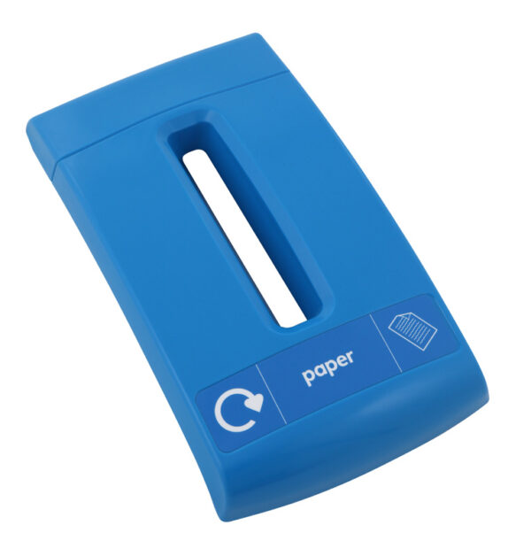 Papierdeksel Envirobin blauw - VB 063826