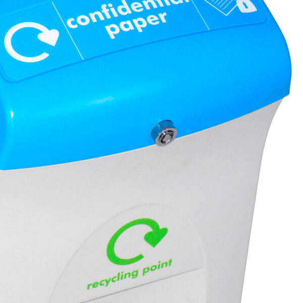 Mini Confidential Paper Envirobin 55 liter grijs, blauw - VB 063833 - Afbeelding 2