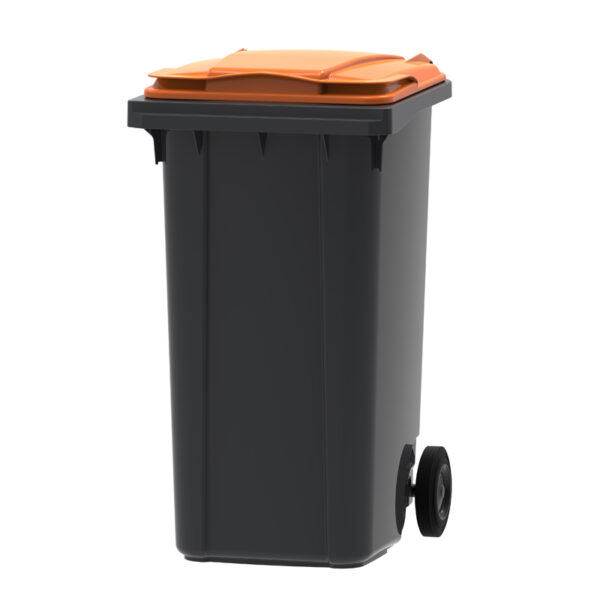 Mini-container 240 liter grijs, oranje - VB 240000