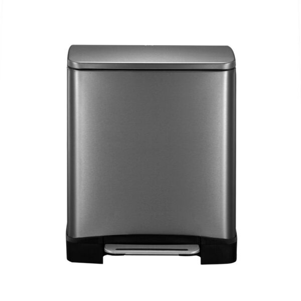 E-Cube recycling pedaalemmer 28+18 liter black steel - VB 926848 - Afbeelding 5