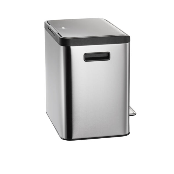 EcoCasa Recycler pedaalemmer 12+12 liter mat RVS - VB 912824 - Afbeelding 7