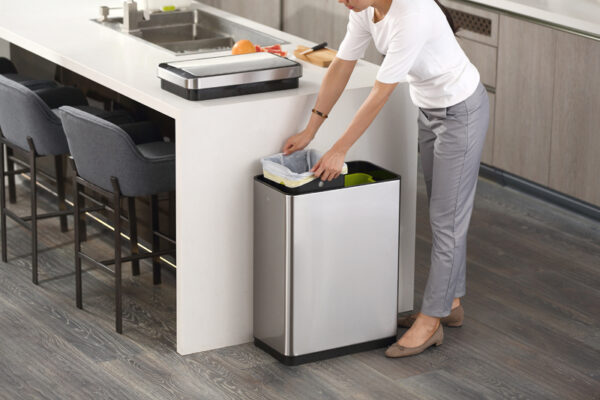 DeLuxe Phantom Sensor Bin 20+20 liter mat RVS - VB 928740 - Afbeelding 13