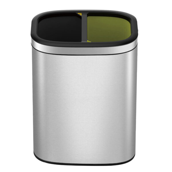 OLI-Cube Open Top Bin 10+10 liter mat RVS - VB 903621 - Afbeelding 2