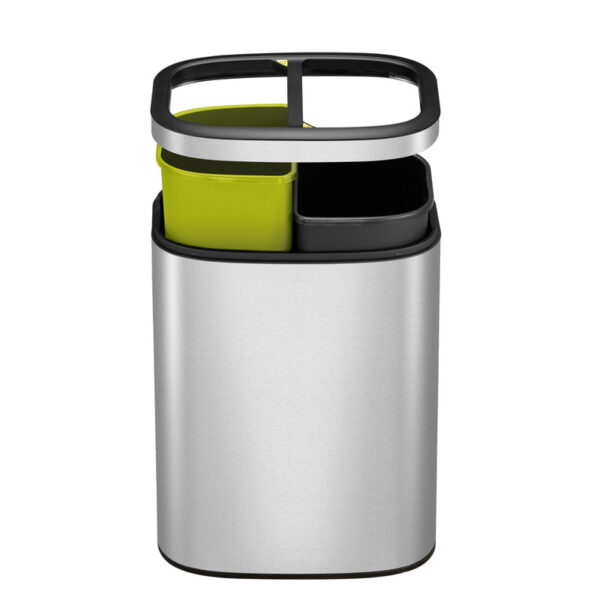 OLI-Cube Open Top Bin 10+10 liter mat RVS - VB 903621 - Afbeelding 3