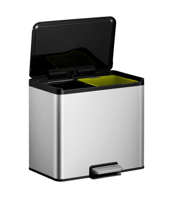 Essential 2 Recycler pedaalemmer 15+15 liter mat RVS - VB 822830 - Afbeelding 2