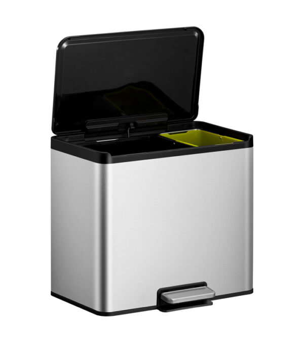 Essential 2 Recycler pedaalemmer 20+9 liter mat RVS - VB 822829 - Afbeelding 2