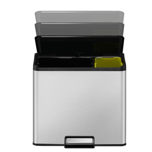Essential 2 Recycler pedaalemmer 20+9 liter mat RVS - VB 822829 - Afbeelding 8