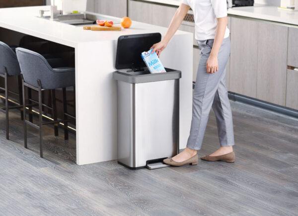 Cozy pedaalemmer 45 liter mat RVS - VB 938245 - Afbeelding 9