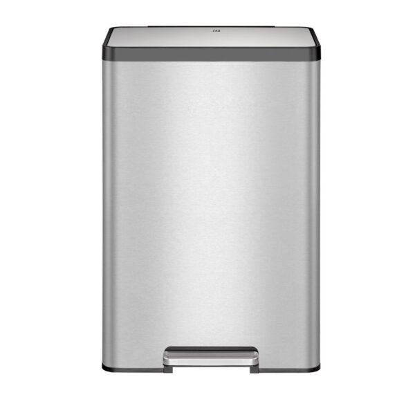 EcoCasa 2 pedaalemmer 30 liter mat RVS - VB 913830 - Afbeelding 2