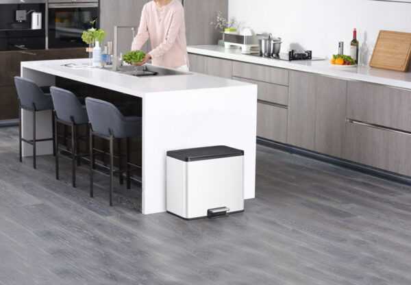Essential 2 Recycler pedaalemmer 20+9 liter wit - VB 822829 - Afbeelding 7