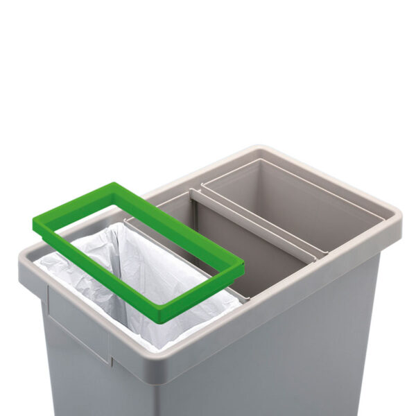 Polymax afvalscheidingsbak 40 liter grijs, groen, geel, blauw - VB 188147 - Afbeelding 5