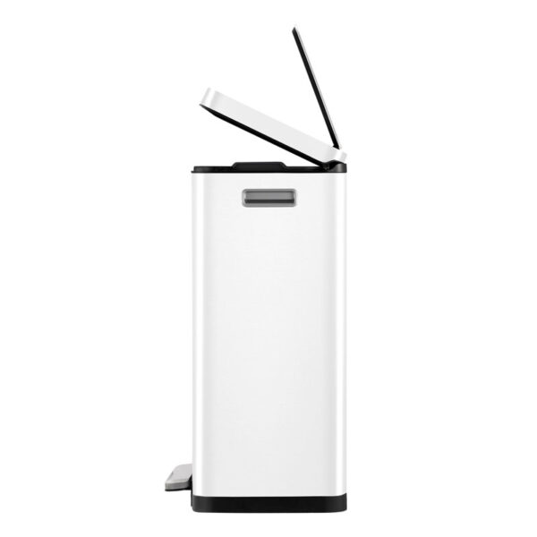 X-Cube pedaalemmer 30 liter wit, mat RVS - VB 936830 - Afbeelding 5