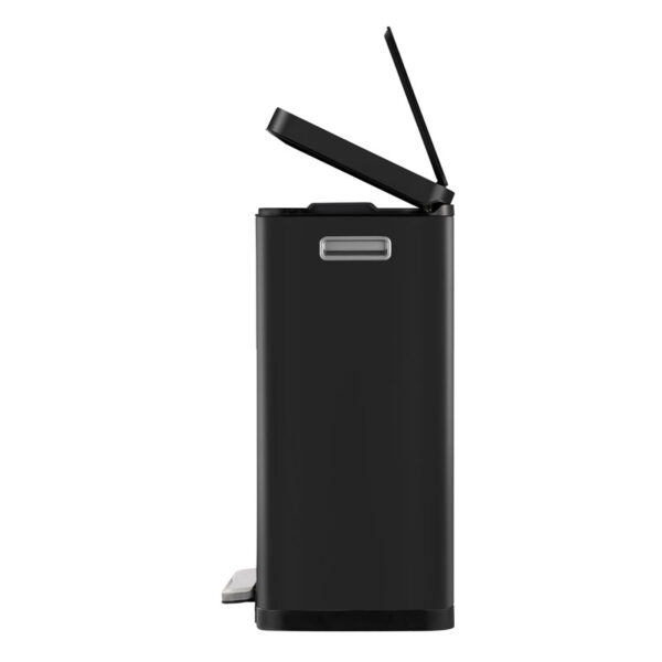 X-Cube recycling pedaalemmer 20+20 liter zwart glanzend, mat RVS - VB 936840 - Afbeelding 5