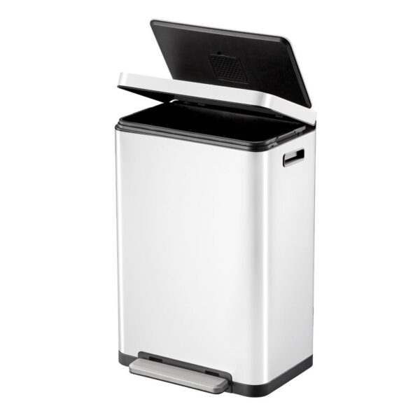 X-Cube pedaalemmer 45 liter wit, mat RVS - VB 936845 - Afbeelding 3