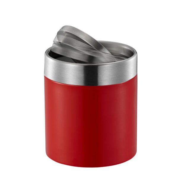 Fandy Tafelafvalbak 1,5 liter rood, mat RVS - VB 920474 - Afbeelding 2