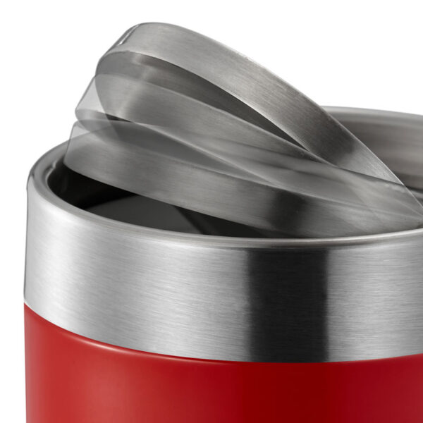 Fandy Tafelafvalbak 1,5 liter rood, mat RVS - VB 920474 - Afbeelding 3
