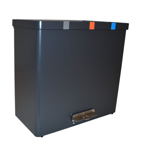 RecycloKick 3 3x34 liter grafietgrijs - VB 191390 - Afbeelding 2