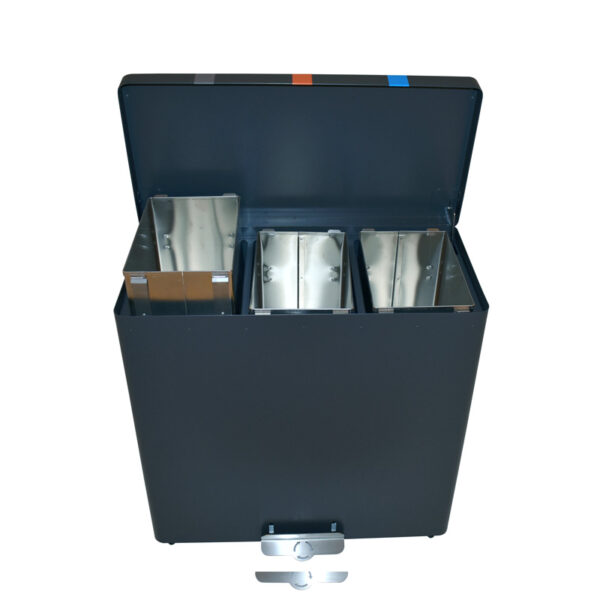 RecycloKick 3 3x34 liter grafietgrijs - VB 191390 - Afbeelding 3