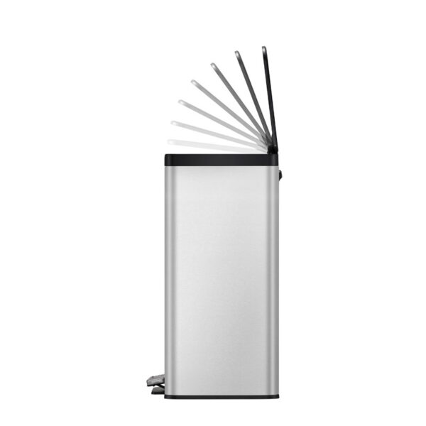 Essential Recycler pedaalemmer 20+20 liter mat RVS - VB 822840 - Afbeelding 4